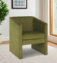 Shuntina Fabric Accent Chair in Mint Green Colour