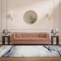 Windsor Premium 3 Seater Fabric Sofa in Mocha Mouse Velvet Colour