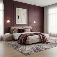 Jaipur Rugs Soft Marble Viscose Tufted Rug Brown 6x8 ft