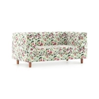 Rubik Luxe 2 Seater Fabric Sofa in Clara Velvet Colour