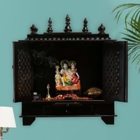 D'Dass Sheesham and Mdf Wooden Home Temple For Pooja Mandir For Home