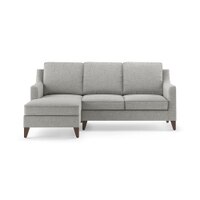 Abbey Sectional Sofa (Colour : Vapour Grey, Cushion : Soft, Seater : Left Aligned 2 Seater + Left Aligned Chaise)