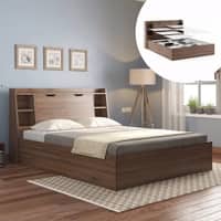 Scott Storage Bed Size - King Finish - Classsic Walnut