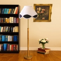 Devansh Wood & Metal Floor Lamp