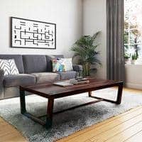 Botwin Rectangular Solid Wood Coffee Table In Mahogany Finish