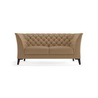 Weston 2 Seater Leather Sofa in Camel Colour