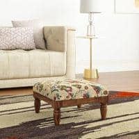 Teva Solid Wood  Ottomon in  Multicolor Colour