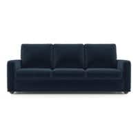 Apollo Compact Sofa Set (Colour : Cobalt, Cushion : Hard, Back Type : High Back, Seater : 3+2+1)