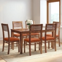 Floyd 6 Seater Dining Table Glass Top With Set Of 6 Zella Dining Chairs