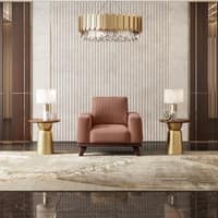 Granada Premium 1 Seater Fabric Sofa in Mocha Mouse Velvet Colour