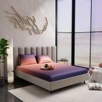 Stoa Paris 300TC UltrSatin Double Bedsheet Set Satin Double Peach Twilight
