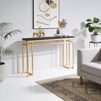 Modern Metal Console Table in Gold Colour