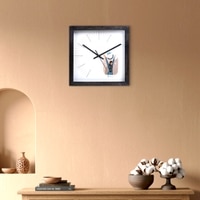 Cancer Zodiac Wooden Wall Clock with Artistic Illustration and Minimal Indices