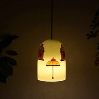 Imperial Glass Electric Ceiling Light in White Colour