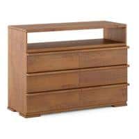 Ohio Chest of Drawer in Amber Walnut Finish