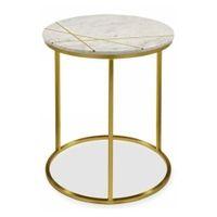 Morag Metal Side Table in  Gold Finish