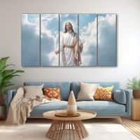 The Castle Decor Lord Jesus Wall Painting Wooden Framed 27x48 Inch
