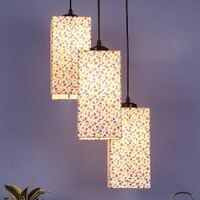 Lucca Multicolour Fabric Cluster Hanging Light