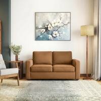 Apollo 2 Seater  Fabric Sofa In Ochre velvet Colour