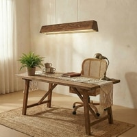 Sirius 36 Brown Solid Wood Cluster Hanging Light