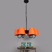 Devansh Steel  Wall Mounted Lamp With Cotton Off Black Shade