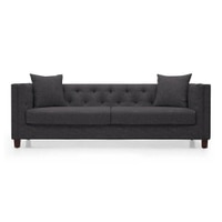 Windsor Essential 3 Seater Fabric Sofa in Steel Colour