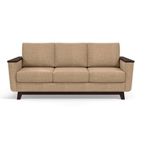 Corby Luxe 3 Seater Fabric Sofa in Sandshell Beige Colour