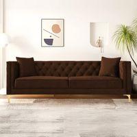 Haruko Fabric Sofa - Brown
