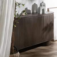 Vetex Solid Mango Wood Sideboard with 4 Drawer in Dark Finish