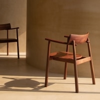 Abacus Solid Wood Dining Chair in Brown Colour