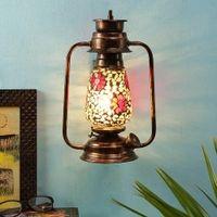 Ida Multicolor Metal Wall Mounted Lantern Lamp