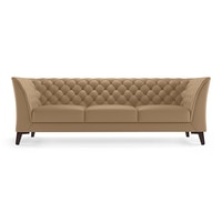 Weston 3 Seater Leather Sofa in Camel Colour