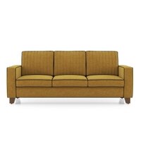 Apollo Neo Sofa (Colour : Ochre, Seating Capacity : 3 Seater, Cushion Type : Hard, Back Height : Regular Back)