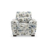 Adelaide Luxe 1 Seater Fabric Sofa in Adrian Velvet Colour