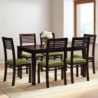 Floyd 6 Seater Dining Table Glass Top With Set Of 6 Zella Dining Chairs