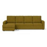 Apollo Compact Sofa (Colour : Olive Green, Cushion : Hard, Back Type : High Back, Seating Capacity : Left Aligned 3 Seater + Left Aligned Chaise)