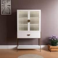 Nextstep Bar Unit White And Golden