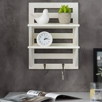 WOODENMOOD Rectangular Wall Rack