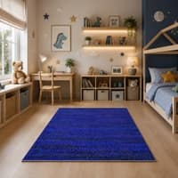 Imperial Knots Blue Hand Woven Dhurrie 4x6 Feet