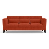 Lewis Sofa Set (Colour : Lava, Cushion : Hard, Seater : 3+1+1)