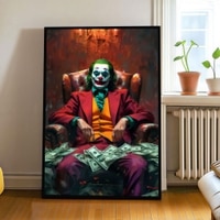 The Castle Decor Dark Villain Portrait Wall Art Framed Painting 20x30 Inch