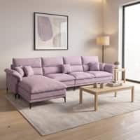 Aurora Sectional Sofa with Left Chaise Lounge Lavender
