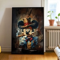 The Castle Decor Luxury Mafia Cartoon Wall Art Framed Painting 20x30 Inch