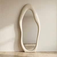 The Artment Beige Fluid Reflection Unbreakable Floor Mirror For Home (170 X 70 CM)