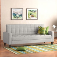 Salford 3 Seater Sofa Cum Bed In Vapour Grey Colour