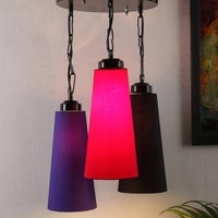 Alessandro Multicolor Fabric Cluster Hanging Light