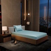Stoa Paris 300TC UltrSatin Single Bedsheet Set Satin Single Dreamy Blue