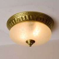 Duke 2 Light Brass Ceiling Light