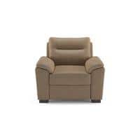 Adelaide 1 Seater Leatherette Sofa in Cappuccino Colour