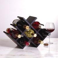 Kassel Sheesham Wood Wine Rack for 8 Bottles in Mahogany Finish